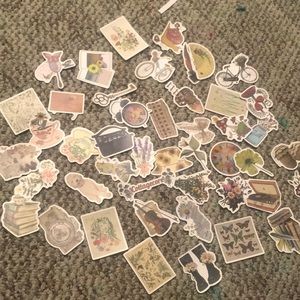 45 pieces of stickers